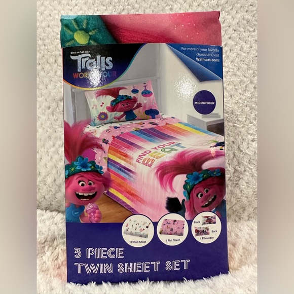 Trolls Other Trolls World Tour 3piece Twin Sheet Set Poshmark
